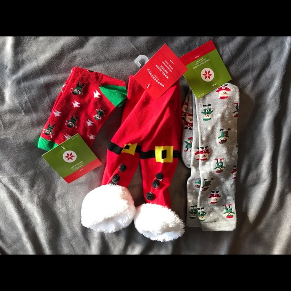 Accessories - ⭐️ Three pairs Holiday socks, NWT